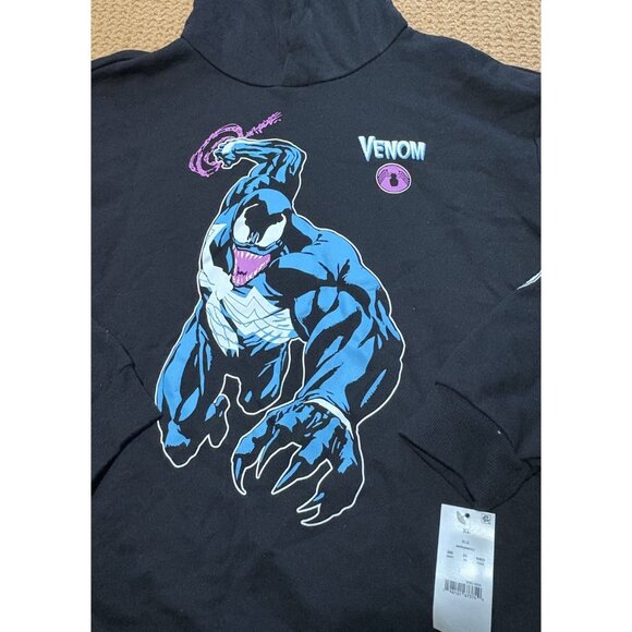 Marvel Venom Hoodie Kids Boys Size XL Graphic Sweatshirt With Pockets - Picture 2 of 7